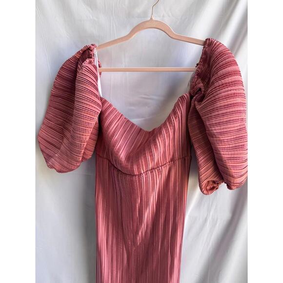 L'IDÉE Pink Sirene Dress Size 4 with Zipper Separation - Picture 7 of 8